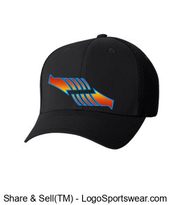 Black Fitted Arrow Hat - Adult Design Zoom